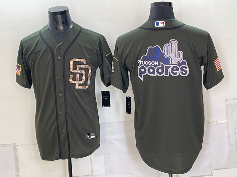 Men San Diego Padres blank green MLB Jersey 0910001